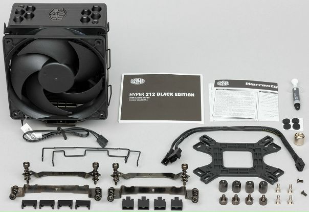 Cooler Master Hyper 212 Black Edition - для тех, кому нужно хорошее малошумное охлаждение и не нужны мигания и разноцветности. Подробнее: 