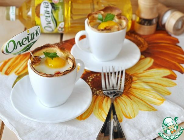 Блины с яичницей по-баскски